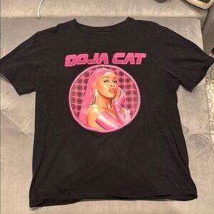 Doja Cat Black and Pink Graphic Tee